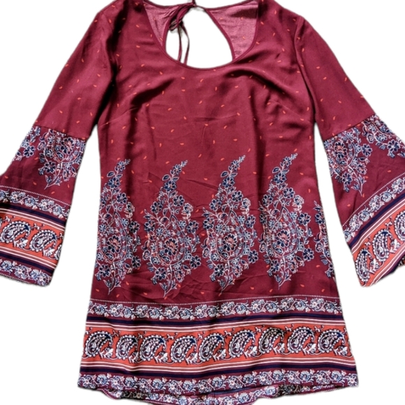 Xhilaration Boho Bell Sleeve Shift Dress ❤️✨ - Picture 7 of 11